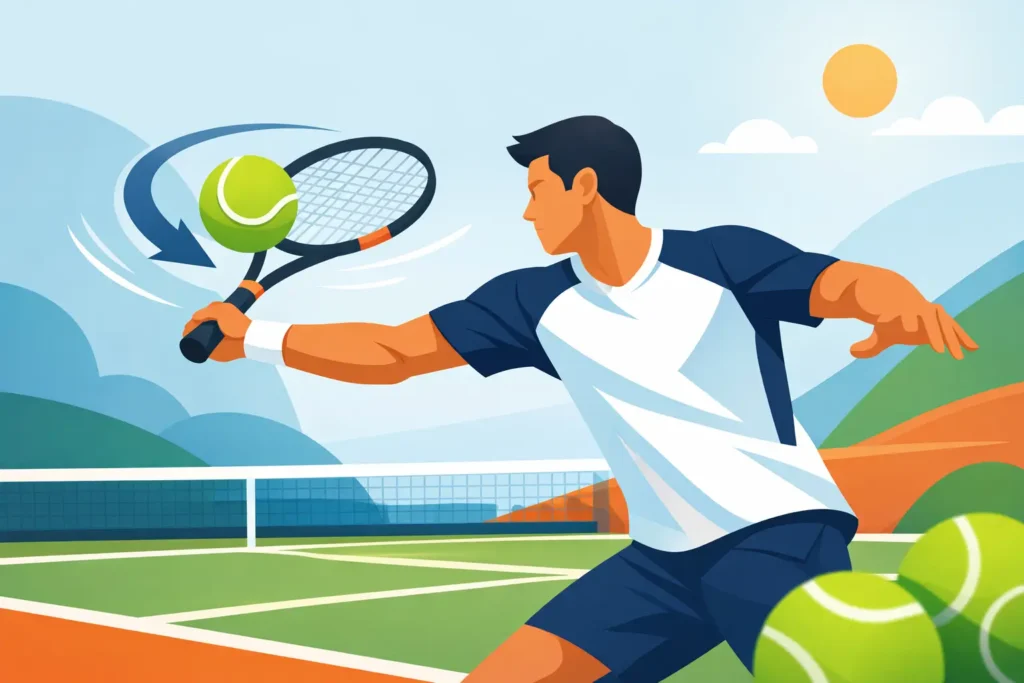 Create Topspin Forehand Without Muscling