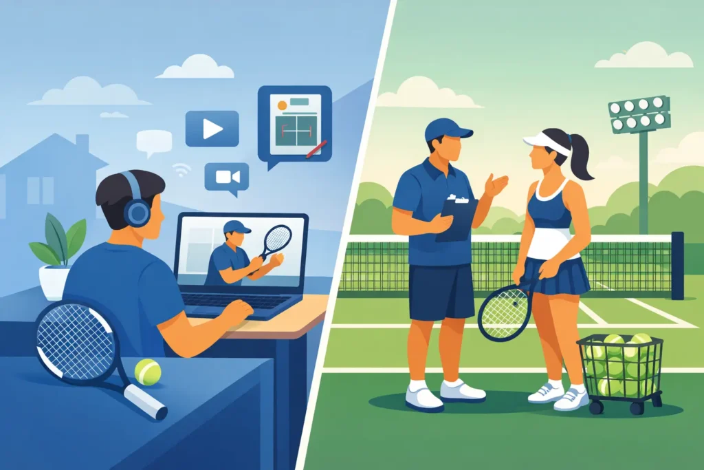 Online Tennis Intensive vs Weekly Coaching