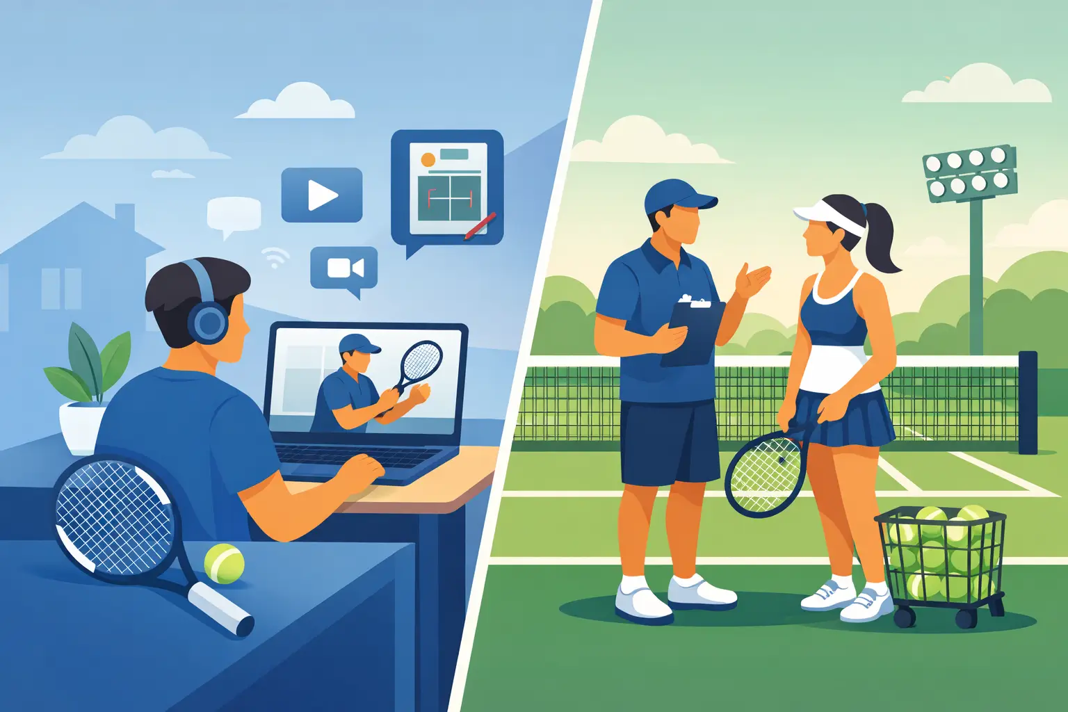 Online Tennis Intensive vs Weekly Coaching