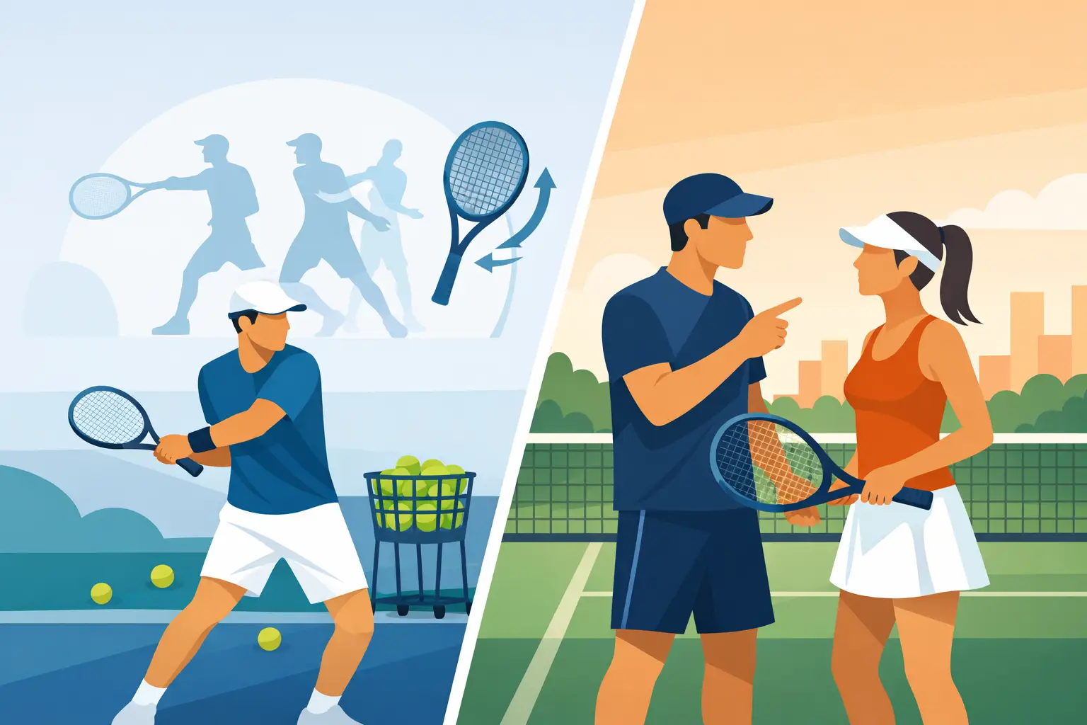 Tennis Stroke Rebuild vs Private Lessons