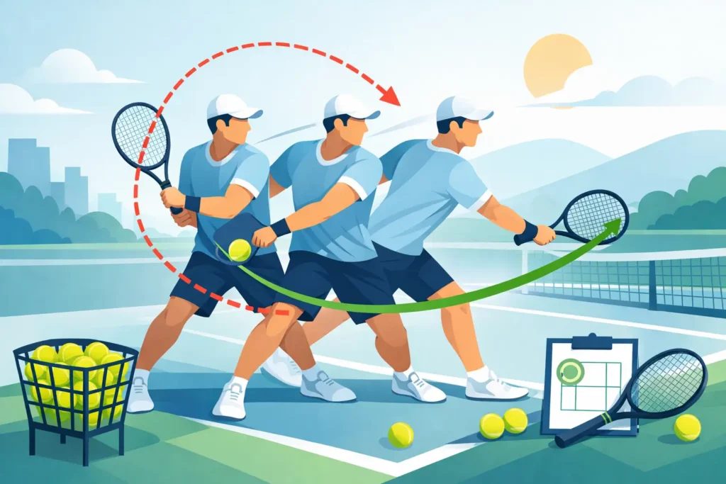 Tennis Swing Path Correction Plan That Works